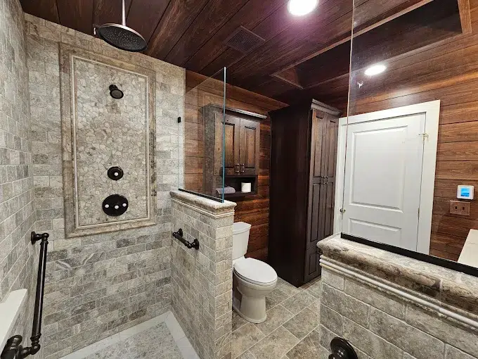bathroom remodel project that was recently done by integrity tile and home